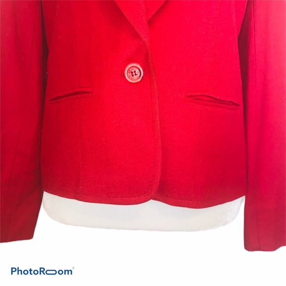 PENDLETON | Vintage Virgin Wool Red Blazer Jacket - Picture 3 of 7